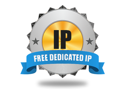 A free–of–charge Dedicated IP address